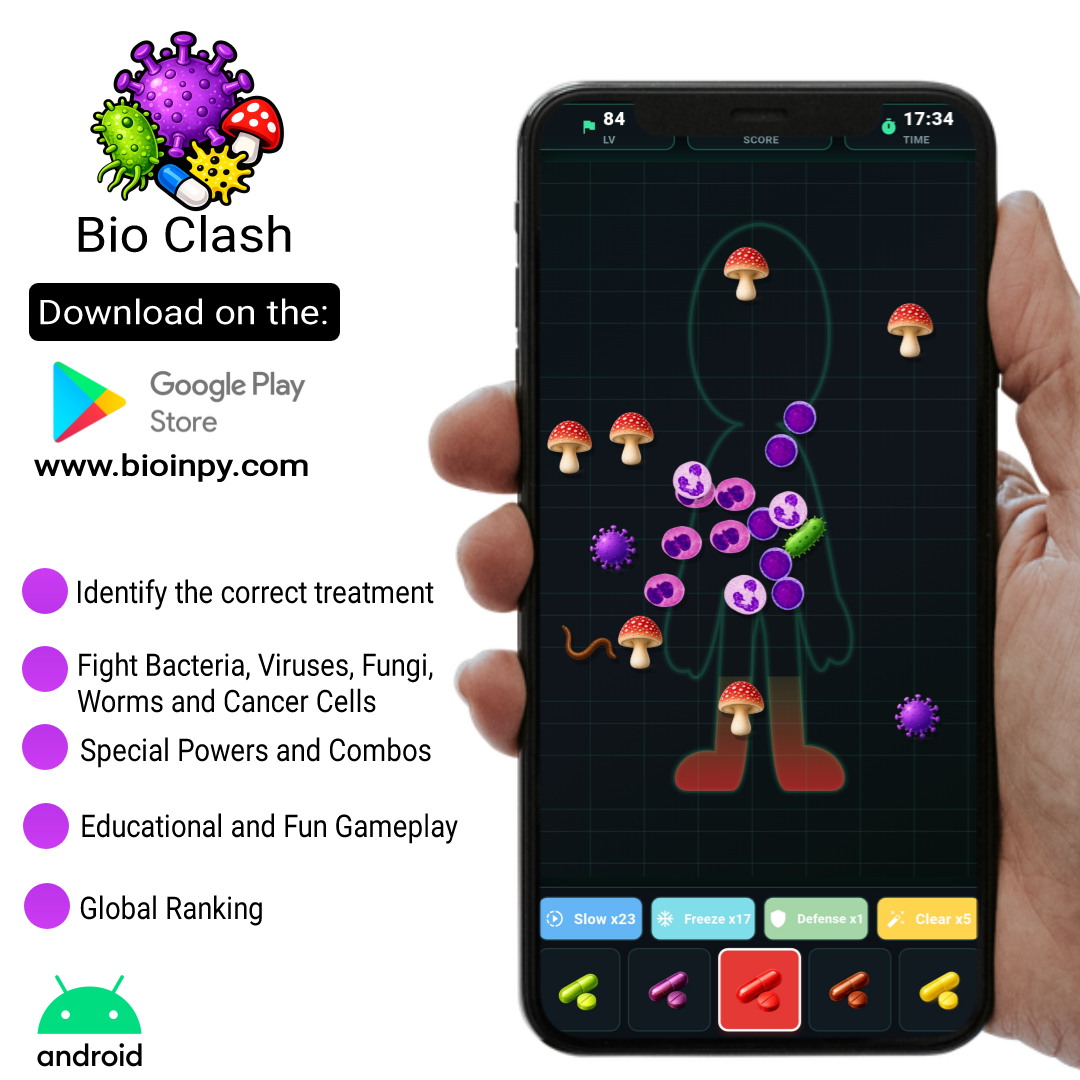 BioClash game screen